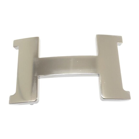 Hermes Constance Reversible 80 Belt Togo Vauchamonie Black Silver Hardware main image 6
